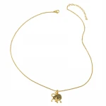 Rainbow Colorful Cz Diamond Zirconia Gold Plated 18K Oxen Pendant Jewellery Choker Necklace