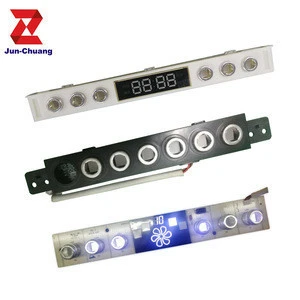 Range hood pcb control circuit board with push button with LED light inside