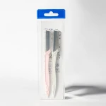 Razor manufacturers cheap wholesale 2 pieces/package stainless steel blade eyebrow trimmer