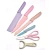 Import Ready To Ship Now 6pcs Stainless Steel Non-Stick Coating Kitchen Knife Set with Wheat Straw Handle from China