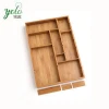 Reasonable Price Bamboo Adjustable Drawer Organizer with 6 Removable Wooden Divider