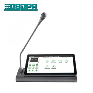 Recording and video tracking portable paperless conference system Double-sided Desktop Terminal with Array MIC
