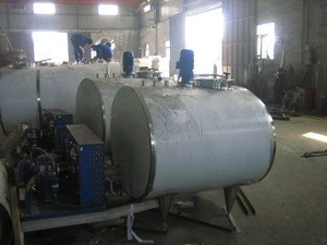 Refrigerated Raw Milk Cooling Storage Tank In Dairy Processing Machine