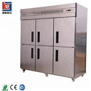 Refrigerated upright kitchen cabinet refrigerators and freezer