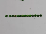 Reliable Jewelry Loose Gemstone Pendant 3mm Round Cutting  Diopside