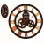 Import Retro Tire Gear Wrought Iron Mechanical Wall Clock for Decorate from China