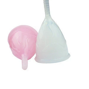 Reusable medical grade care lady silicone menstrual cup