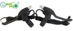 RisunMotor/WUXING-016 Latest Design Top Quality Black Aluminum Alloy Brake Line Lever For e-Bike DIY Conversion Kit Part