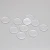 Import Round 2-Holes Sewing Shirt Button Garment Accessories 9mm/12.5mm/15mm/20mm Transparent Resin Buttons E0410 from China