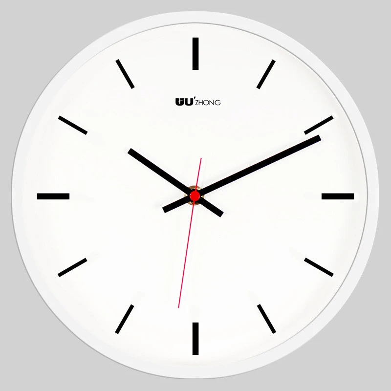 Round Quartz Clock Silent Sweep Movement Modern Wall Watches Home Decor Wall Clocks