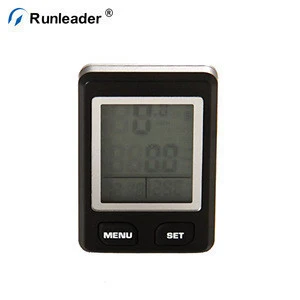 Runleader Bicycle Computer Stopwatch For Mountain Bike Sport Exercise Stopwatch Green back Light LCD Speedometer