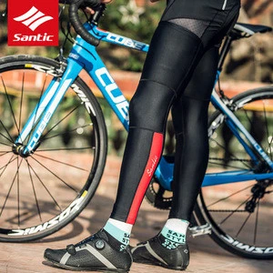 santic Wholesale custom bicycle sports leg warmer wholesale with Custom Logo