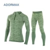 Seamless Thermal underwear long johns long sleeve t shirts military custom comfortable thick breathable base layer compression