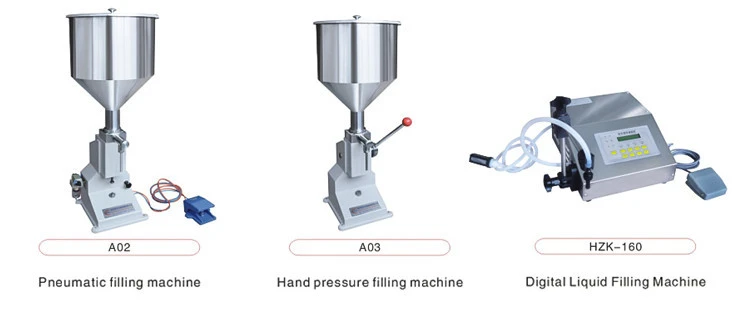 Semi-automatic single head vertical filling machine with heating and stirring