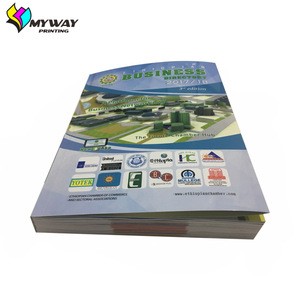 Sewing binding softcover book with pictures printing