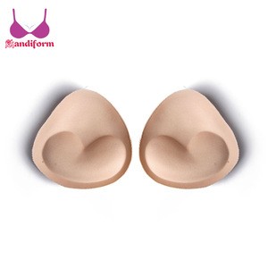 Sexy Breast Lift Insert Bikini Pads Molding Triangle Padded Foam Bra Cups Inserts Cotton Sponge