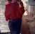 Import Sexy off-the-shoulder solid color long-sleeved women&#039;s sweater top 7 colors from Hong Kong