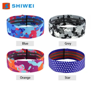SHIWEI-1011-5#Camouflage Colorful Non slip Resistance Circle Hip Circle band hip band