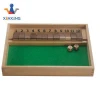 Shut The Box Board Game Includes 2 Wooden Dices