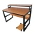 Import Simple Style Study Writing Table 47Inch Computer Desk with Monitor Stand Shelf from China