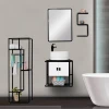 Single Bathroom Cabinet Bathroom Mirror Cabinets Hotel Bathroom Vanity Basin Sink