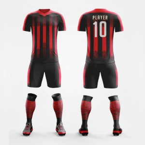 Soccer uniform set fully sublimation soccer kit with custom design and logo