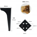 Sofa Legs Iron Decoration Modern Office Hardware Living Room Furniture Kitchen Gold Steel Cabinet Feet Chrome Metal Sofa Legs