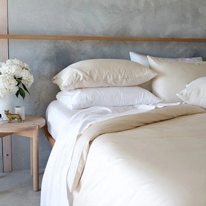 Soft breathable 100% organic bamboo fiber green bed linen