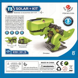 Solar Toy Diy Assembly Model Dinosaur Robot 6/3 in 1 Children&#39;s Science Experiment Toy