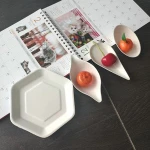 Soy sauce plate disposable sugarcane mini dishes party plate