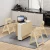 Import Space saving movable folding dining table with universal wheel furniture from China
