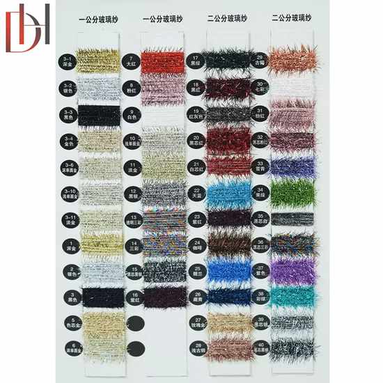 Import Glitter 100% Polyester Fancy Yarn for Knitting Craft Bag Skirt Glass Yarn from China