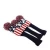 Import Sport Pom Pom Golf Club Head Covers Woods Driver Fairway Hybrid USA Flag Knitted Putter Headcover from China