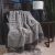 Import Spot White throwblanket chunky knit luxury weave sofa throw blanket from China