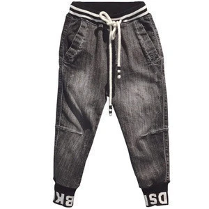 Spring Autumn high quality soft boys jeans distressed hole jeans children pants kids trousers CC221