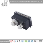Square toilet push button with water flush valve