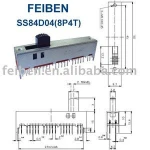(SS84D04G15-8P4T) Slide Switch
