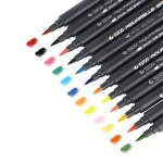 STA 12/24/36/48/80colors Artist Brush Sketch Marker Pens Calligraphy Sketch Brush Pen FineTip pen For Design Art Supplies