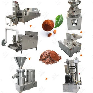 Stainless Steel Cacao Bean Processing Line Cocoa Butter Powder Making Machine Cocoa Production Line
