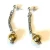 Import Stainless Steel Jewelry Accessories Silver Colored Earrings with Gold Ball Drop from USA