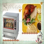 Stainless steel rotisserie chicken oven/Gas Chicken Rotisserie(4-Basket)