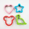 Stainless steel sandwich cutter mickey mouse dinosaur heart star shapes cookie cutter biscuit cutter