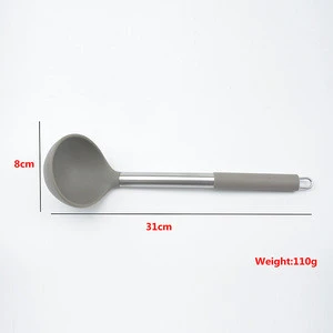 Stainless steel tube silicone kitchen utensils cooking tools