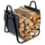 Import Standing Steel Frame Rack Indoor Firewood Log Holder and Carrier for Fireplace or Wood Stove from China