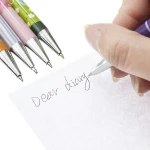 Stationery Promotional 0.7 mm Line Size Retractable Plastic Roller Ball pen