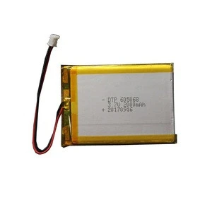 Stock dtp605068  baterias de litio 065068 3.7v 2000mah li polymer battery