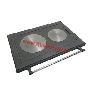 Stove top with two heating plate