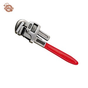 Straight Pipe Wrench With Dip Plastic Handle