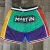 Sublimated Printing Quick Dry Beach Shorts Mesh Mesh Custom Mens Basketball Shorts