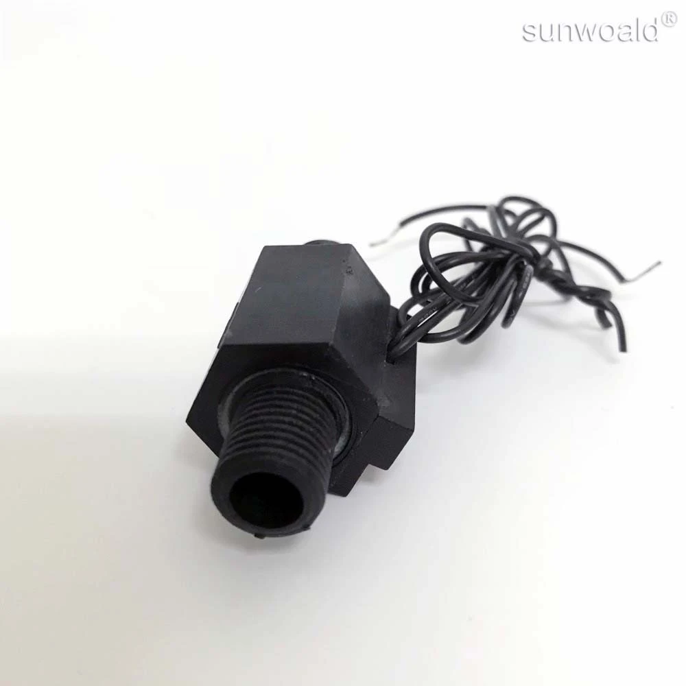 Sunwoald G1/4&quot; 0.3~6L/min mini magnetic plastic flow switch high temperature for water dispenser